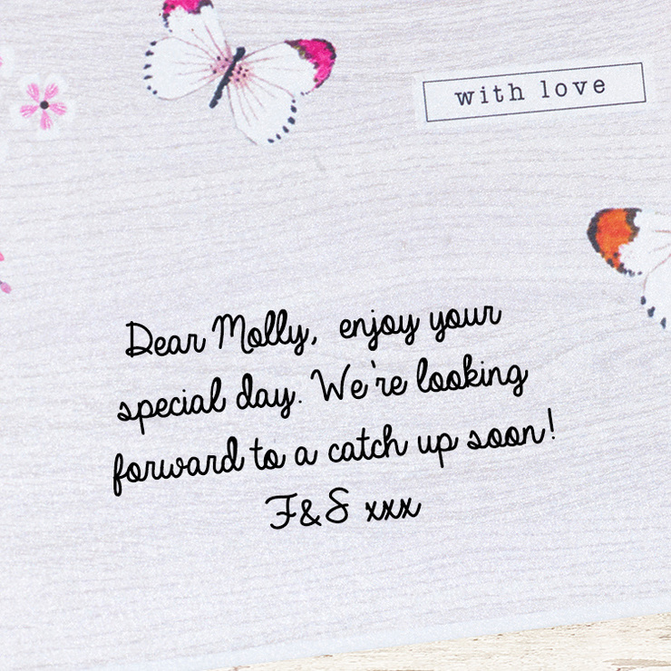 Butterfly Box — Flowercard Thinking of You