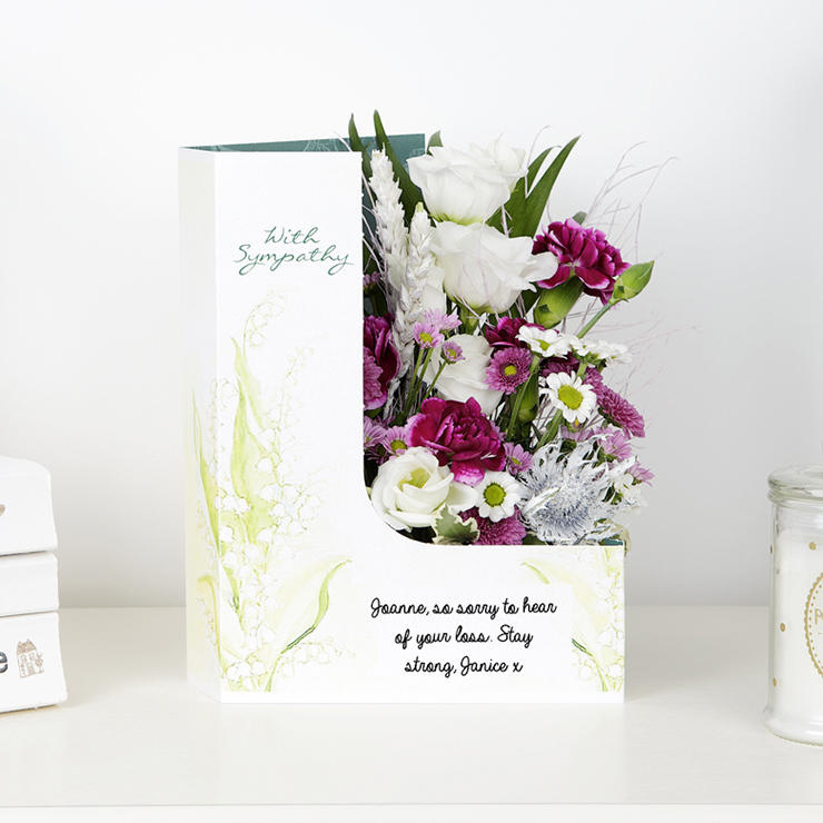 Condolence — Flowercard Sending floral hugs