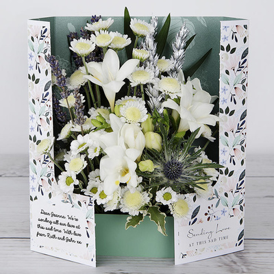 Cloud of Freesias from the Flowercard company