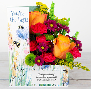 Fresh Flowers in a Card - Flowercard